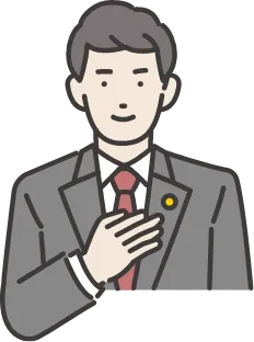 胸に手を当てるイラスト