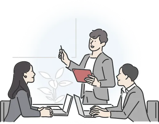 会議中のイラスト